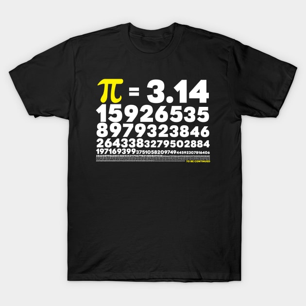 pi number 3.14 T-Shirt by ElTope5